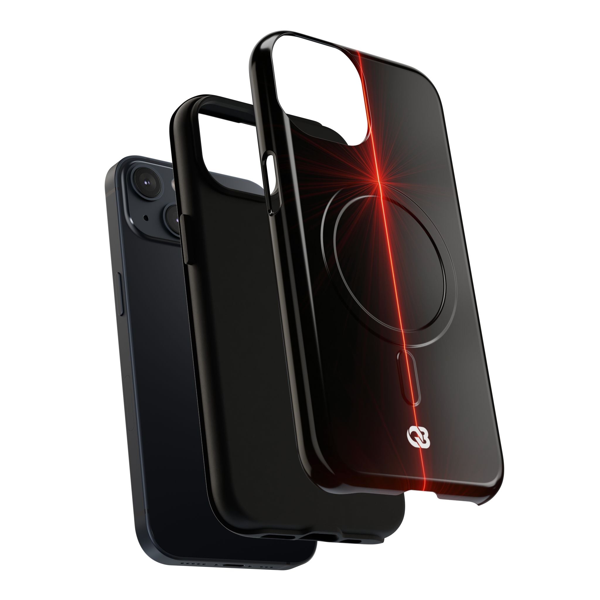 Red Tough 2.0 Magsafe Phone Case for iPhone - Crimson Flare Vector