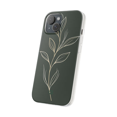 Green Lite Phone Case for iPhone - Deep Moss Willow