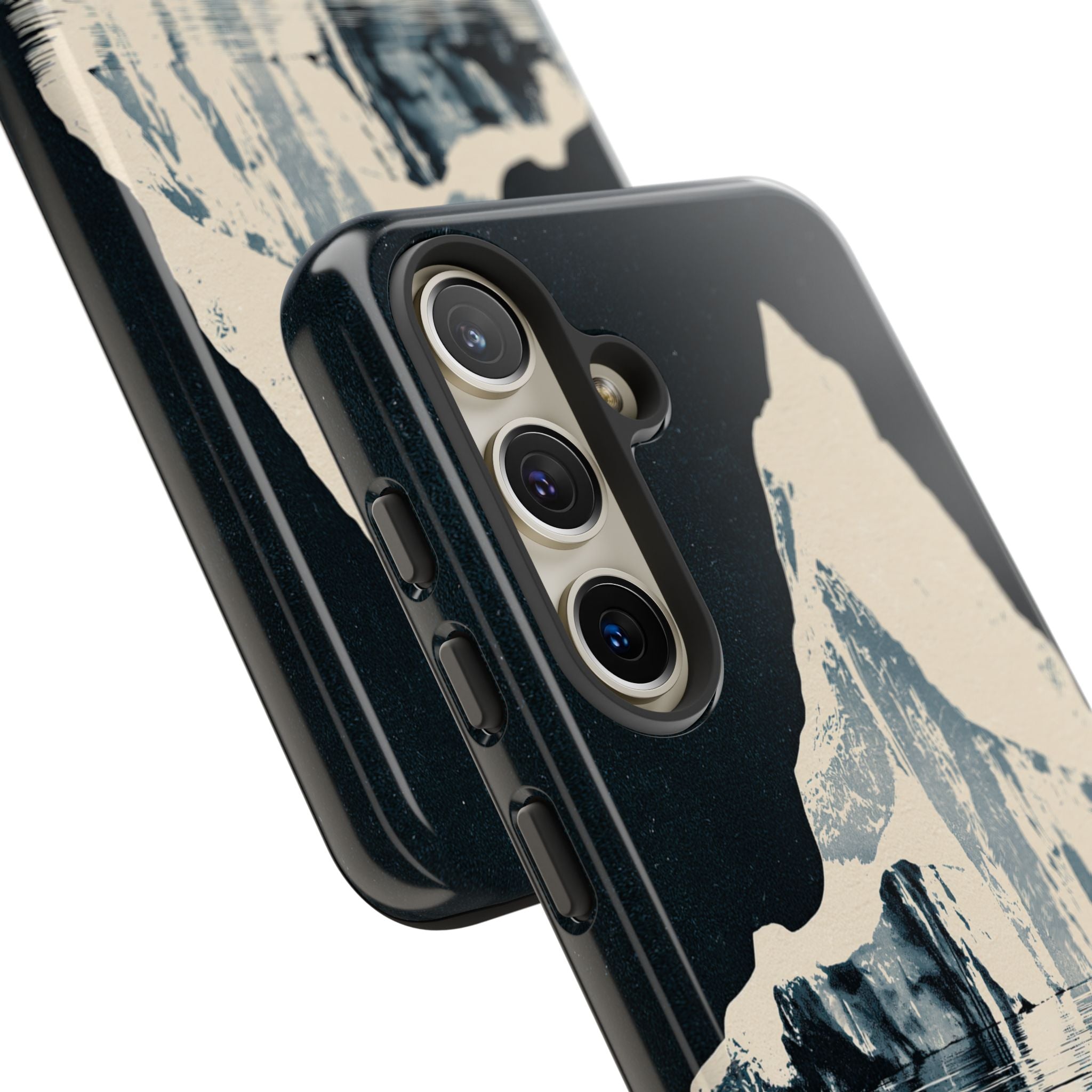 Blue Tough Phone Case for Samsung - Frozen Navy Monolith