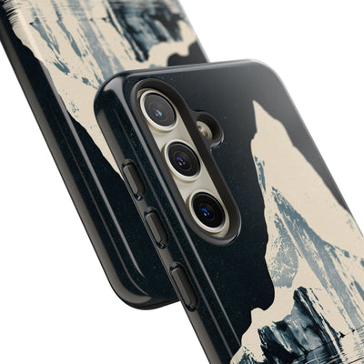 Blue Tough Phone Case for Samsung - Frozen Navy Monolith