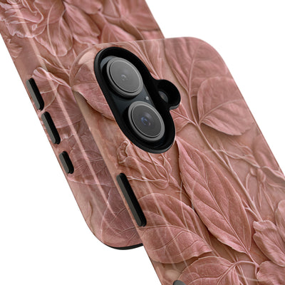 Blush Rose Relief · Tough 2.0 Magnetic Phone Case for iPhone · Pink