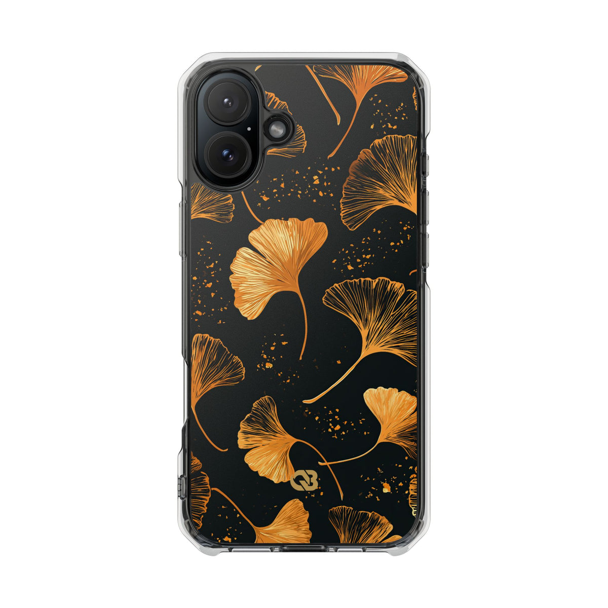 Gilded Ginkgo · Clear Impact Magnetic Phone Case for iPhone · Gold