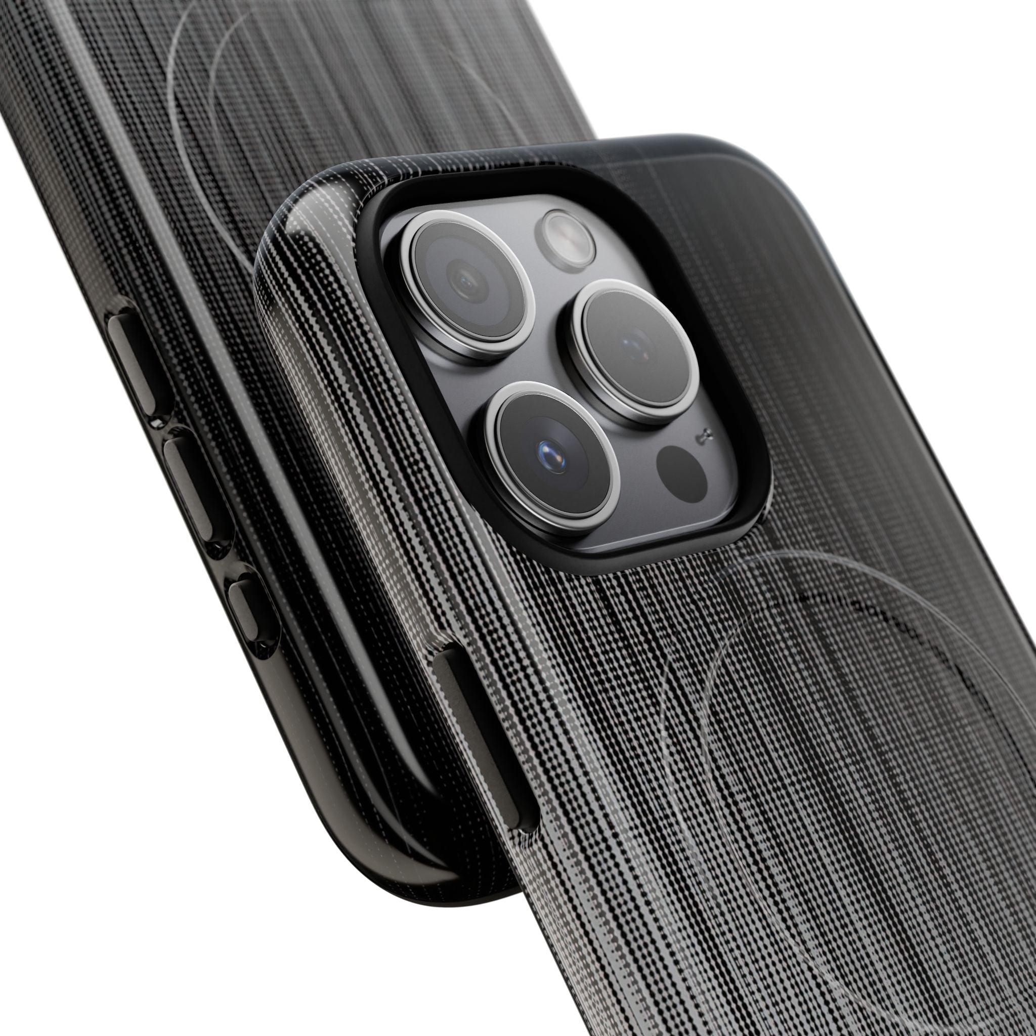 Grey Tough 2.0 Magsafe Phone Case for iPhone - Static Vertical Dither