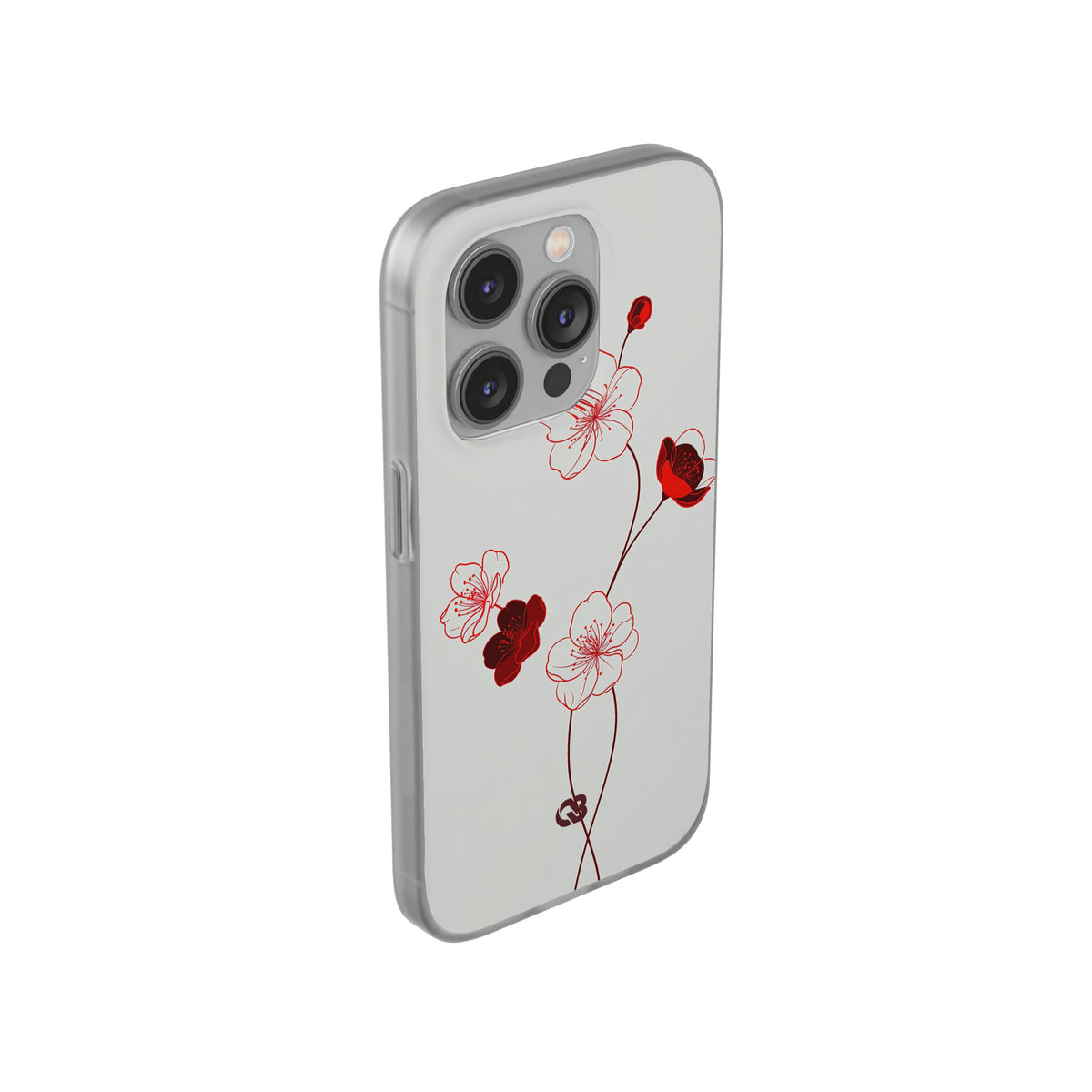 Crimson Sakura Blossom · Lite Phone Case for iPhone ·  Red