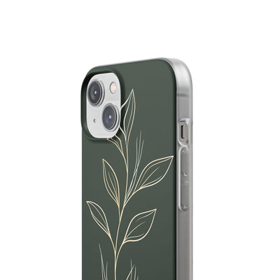 Green Lite Phone Case for iPhone - Deep Moss Willow