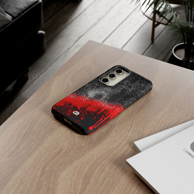 Crimson Noir Drip · Tough Phone Case for Samsung · Black