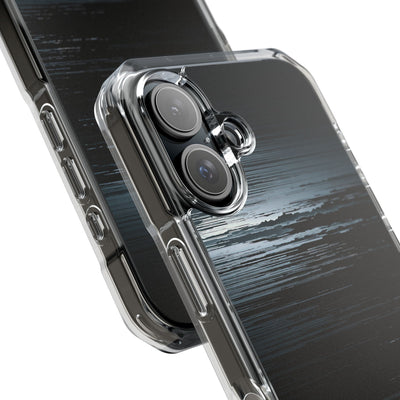 Black Impact MagSafe Phone Case for iPhone - Frozen Signal Glitch