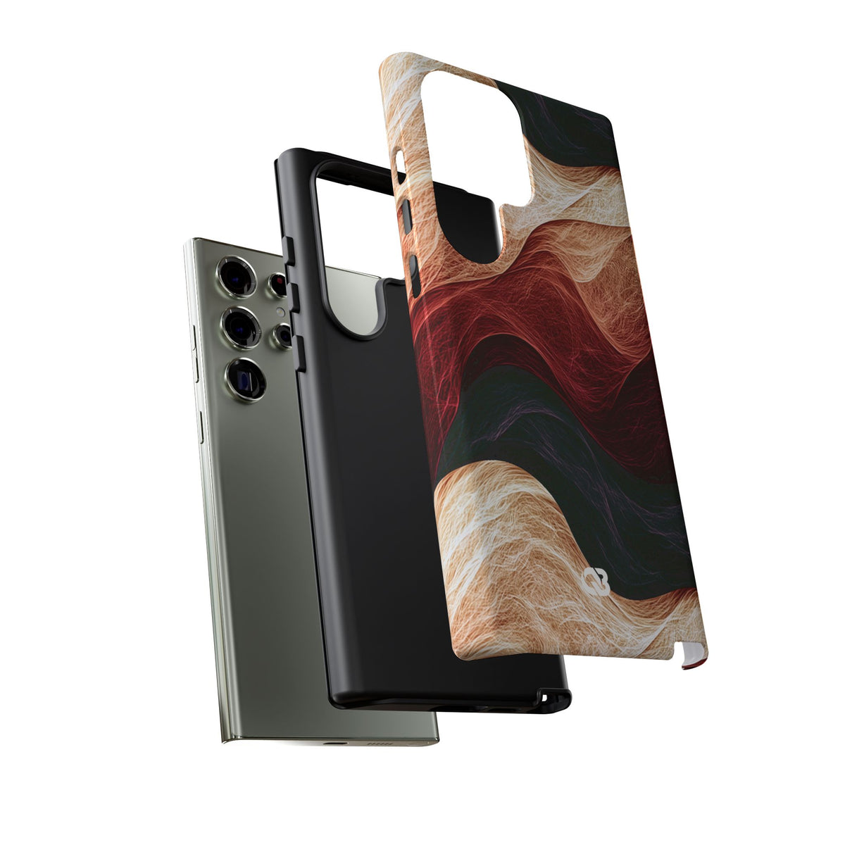 Ember Wave Dispersion · Tough Phone Case for Samsung · Red