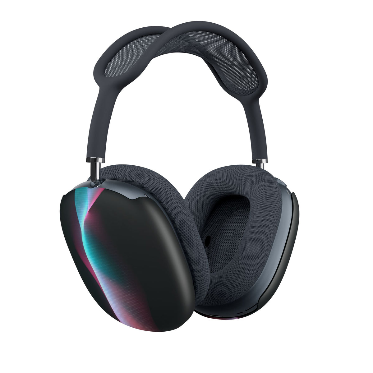 Neon Pixel Flow · Hard Case for AirPods Max · Black
