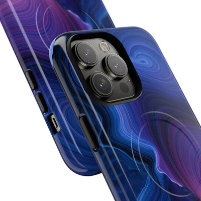 Radiant Strata · Tough 2.0 Magnetic Phone Case for iPhone · Blue