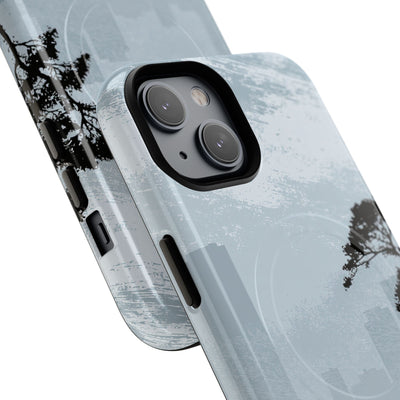 Grey Tough 2.0 Magsafe Phone Case for iPhone - Steel Slate Zen