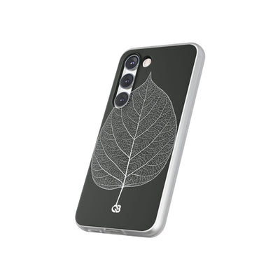 Black Lite Phone Case for Samsung - Bleached Leaf Lattice
