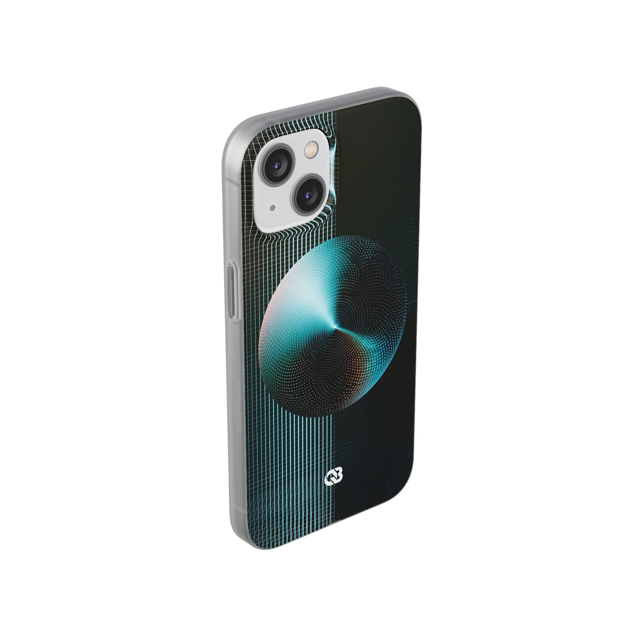 Blue Lite Phone Case for iPhone - Cyan Vector Sphere