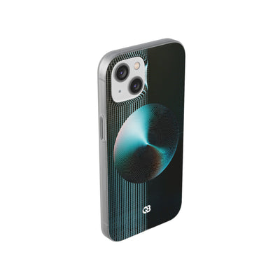 Blue Lite Phone Case for iPhone - Cyan Vector Sphere