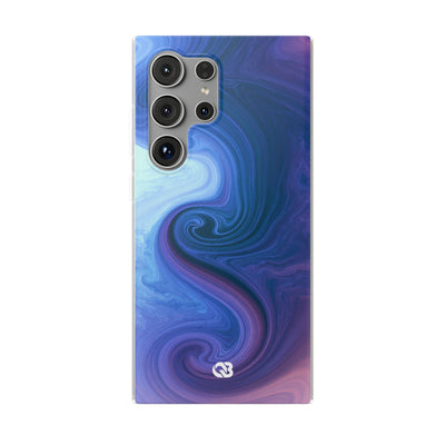 Azure Fluid Swirl · Lite Phone Case for Samsung · Blue