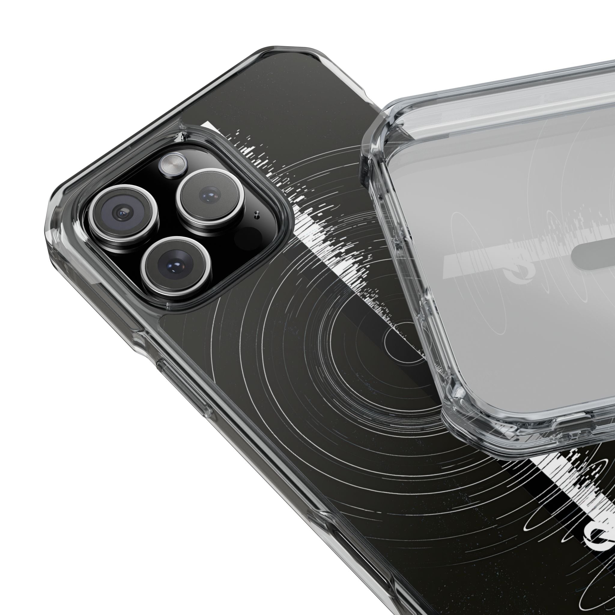Black Impact MagSafe Phone Case for iPhone - Obsidian Orbital Signal