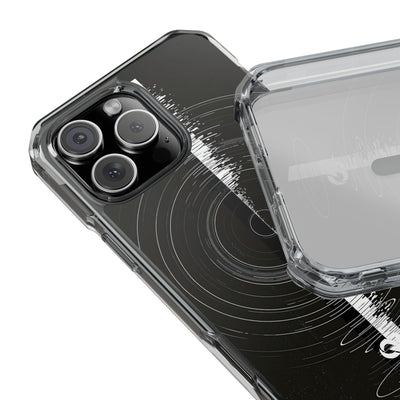 Black Impact MagSafe Phone Case for iPhone - Obsidian Orbital Signal