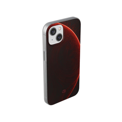 Red Lite Phone Case for iPhone - Crimson Flare Flux
