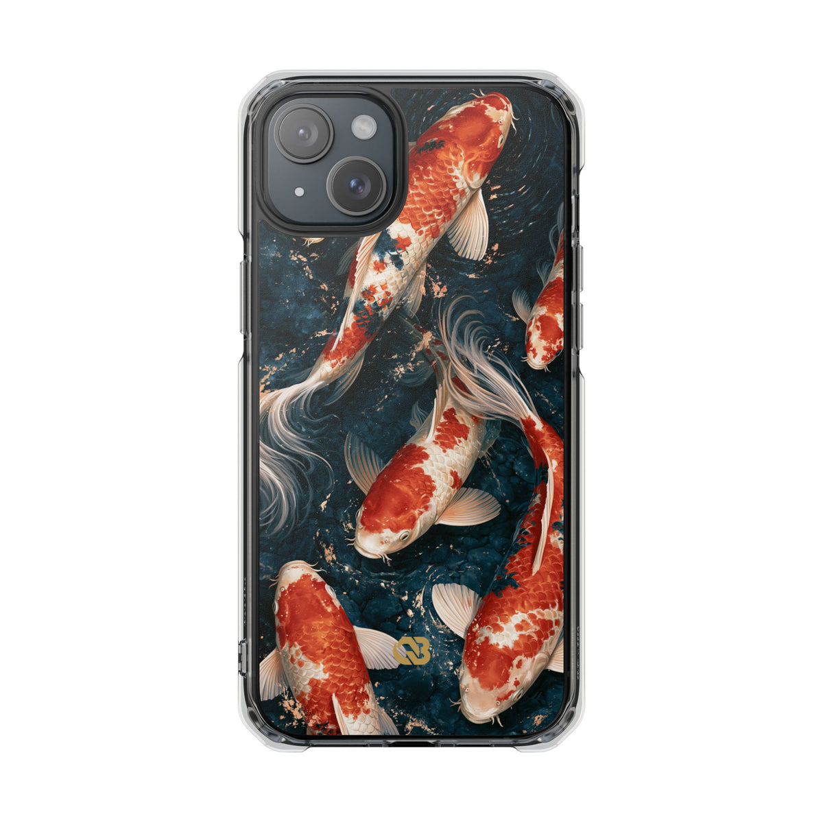 Imperial Nishikigoi · Clear Impact Magnetic Phone Case for iPhone ·  Blue