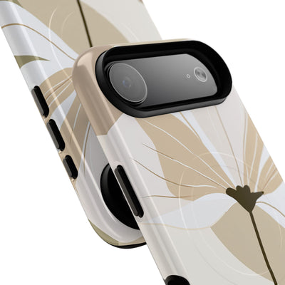 Beige Tough 2.0 Magsafe Phone Case for iPhone - Sage Linen Magnolia