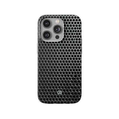 Silver Lite Phone Case for iPhone - Brutalist Steel Mesh