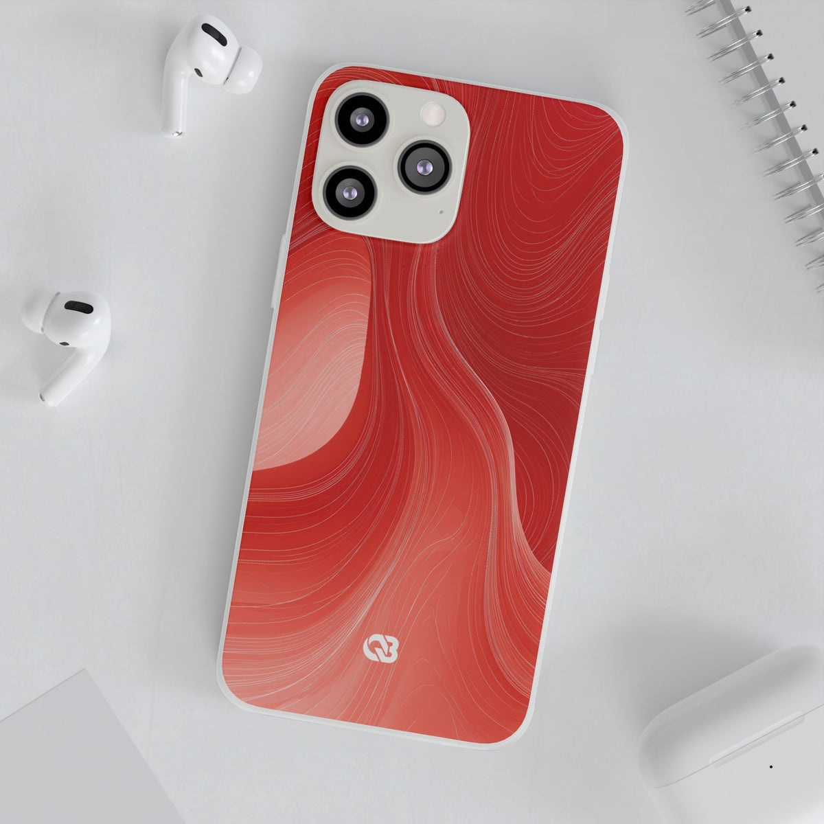 Crimson Dunes · Lite Phone Case for iPhone ·  Red
