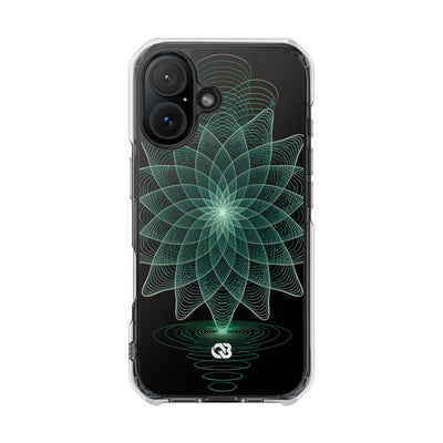 Verdant Harmonic Bloom · Impact Magnetic Phone Case for iPhone ·  Black