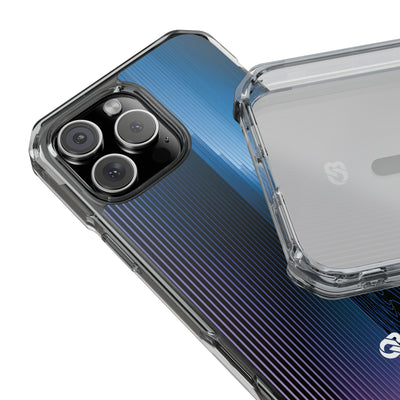 Blue Impact MagSafe Phone Case for iPhone - Indigo Distortion Wave