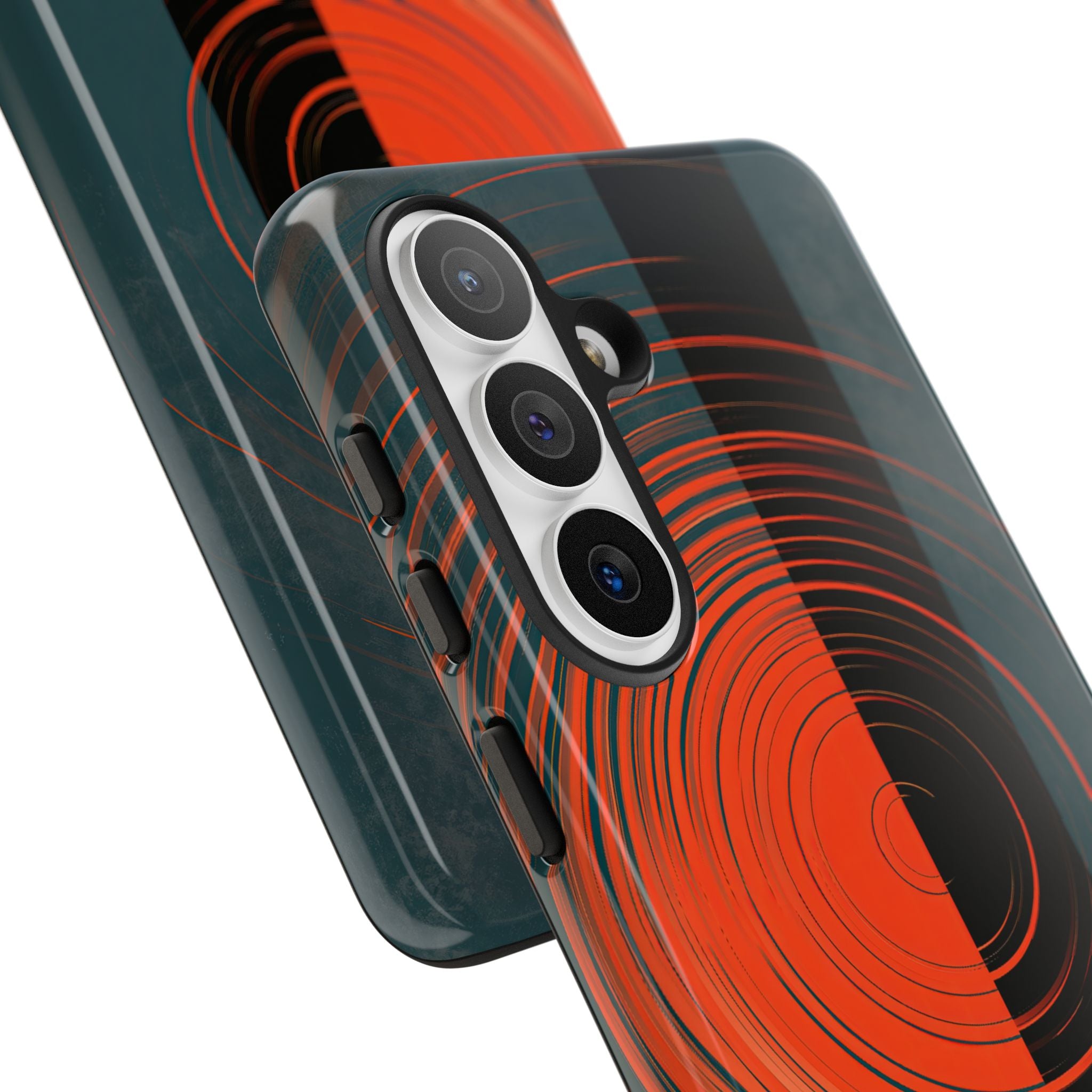Teal Tough Phone Case for Samsung - Burnt Slate Radial