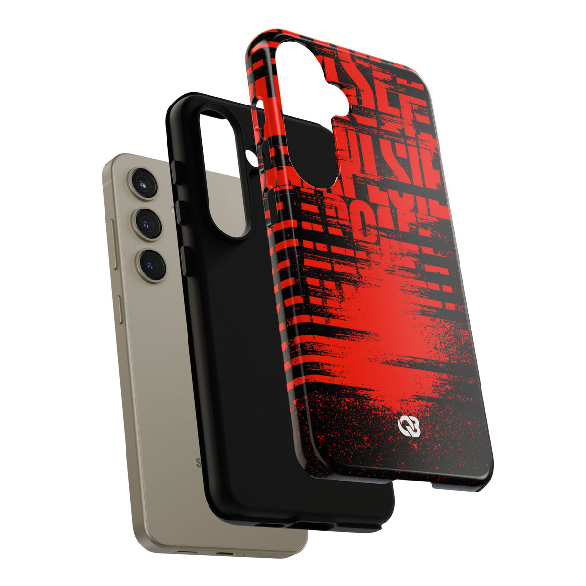 Crimson Redaction · Tough Phone Case for Samsung · Black