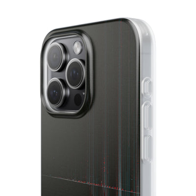 Black Lite Phone Case for iPhone - Corrupted Data Stream