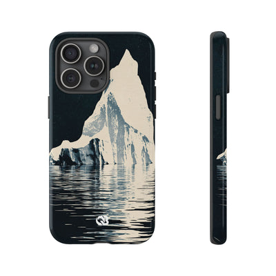 Blue Tough Phone Case for iPhone - Frozen Navy Monolith