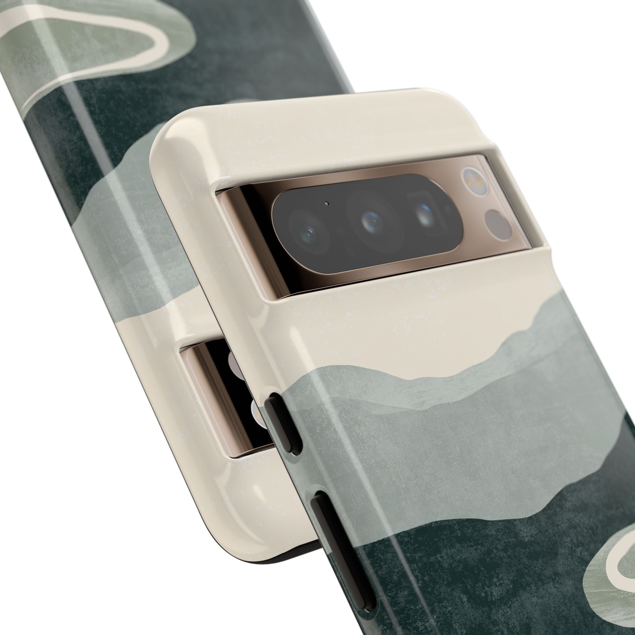 Green Tough Phone Case for Google Pixel - Misty Sage Valley