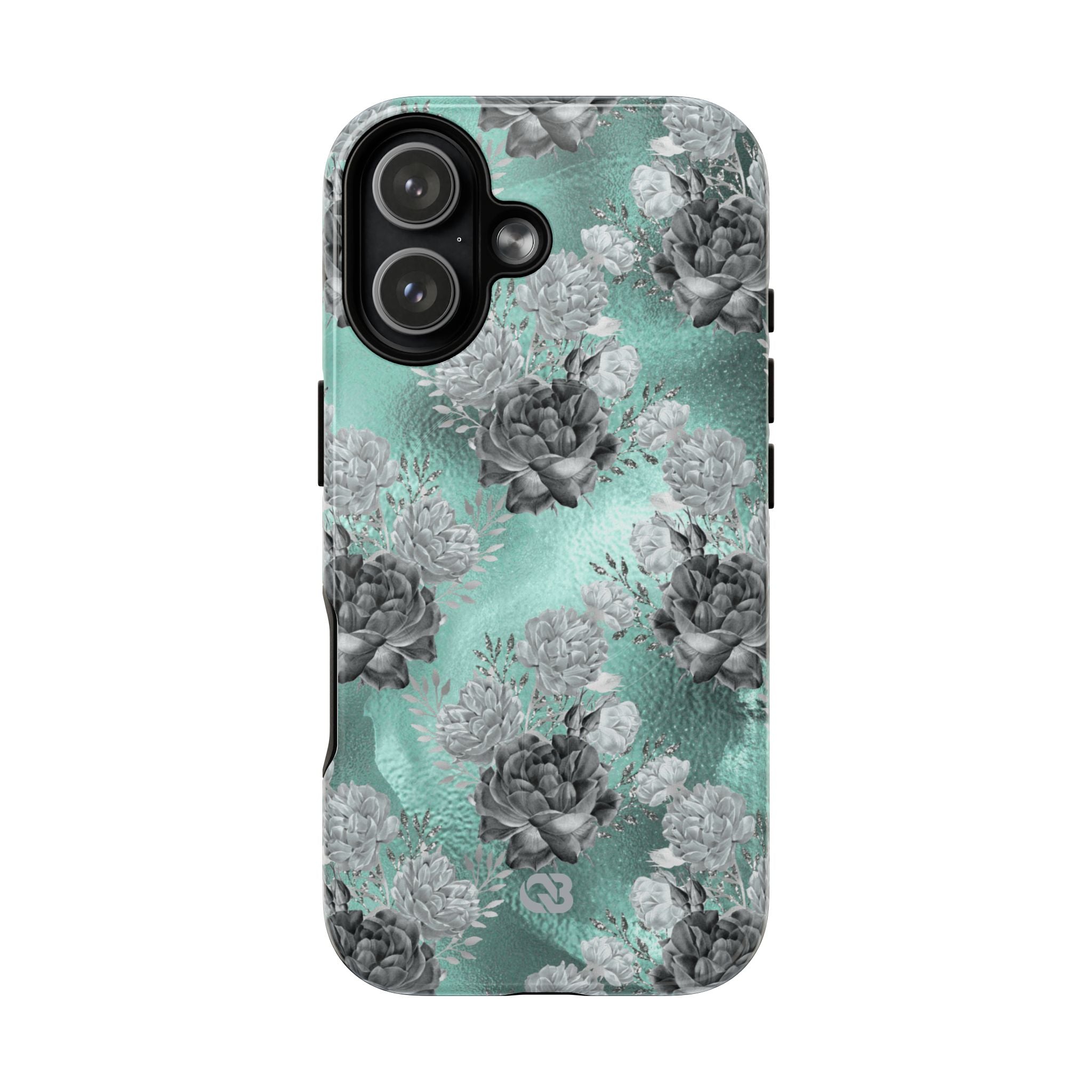 Frost Mint Floral · Tough+ Magsafe