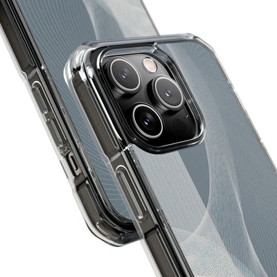 Grey Impact MagSafe Phone Case for iPhone - Slate Mesh Horizon