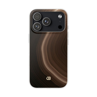 Brown Lite Phone Case for iPhone - Bronzed Canyon Relief