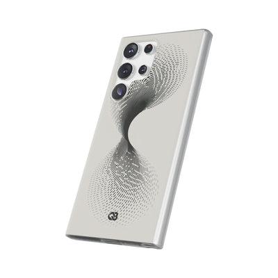 White Lite Phone Case for Samsung - Linear Torsion Grid