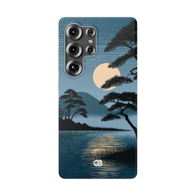 Moonlit Pine Horizon · Lite Phone Case for Samsung · Blue