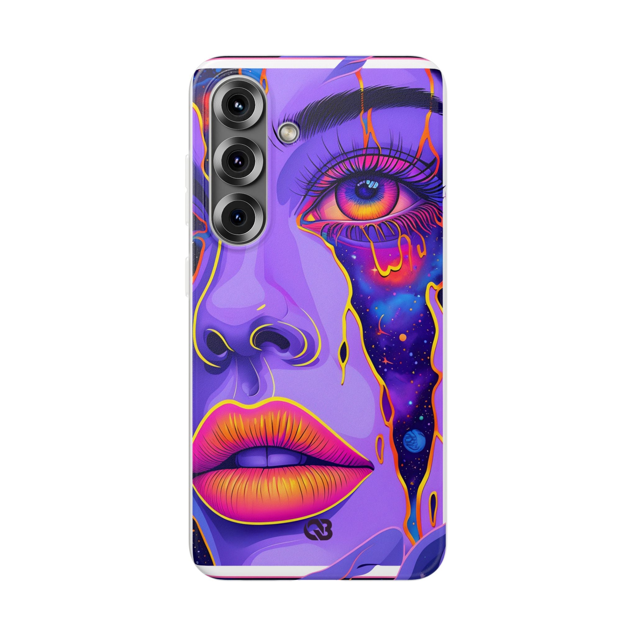 Violet Cosmic Gaze · Soft Custodia per Samsung