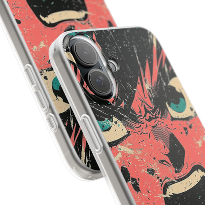 Screaming Face Pink iPhone 16 Plus Case - Soft