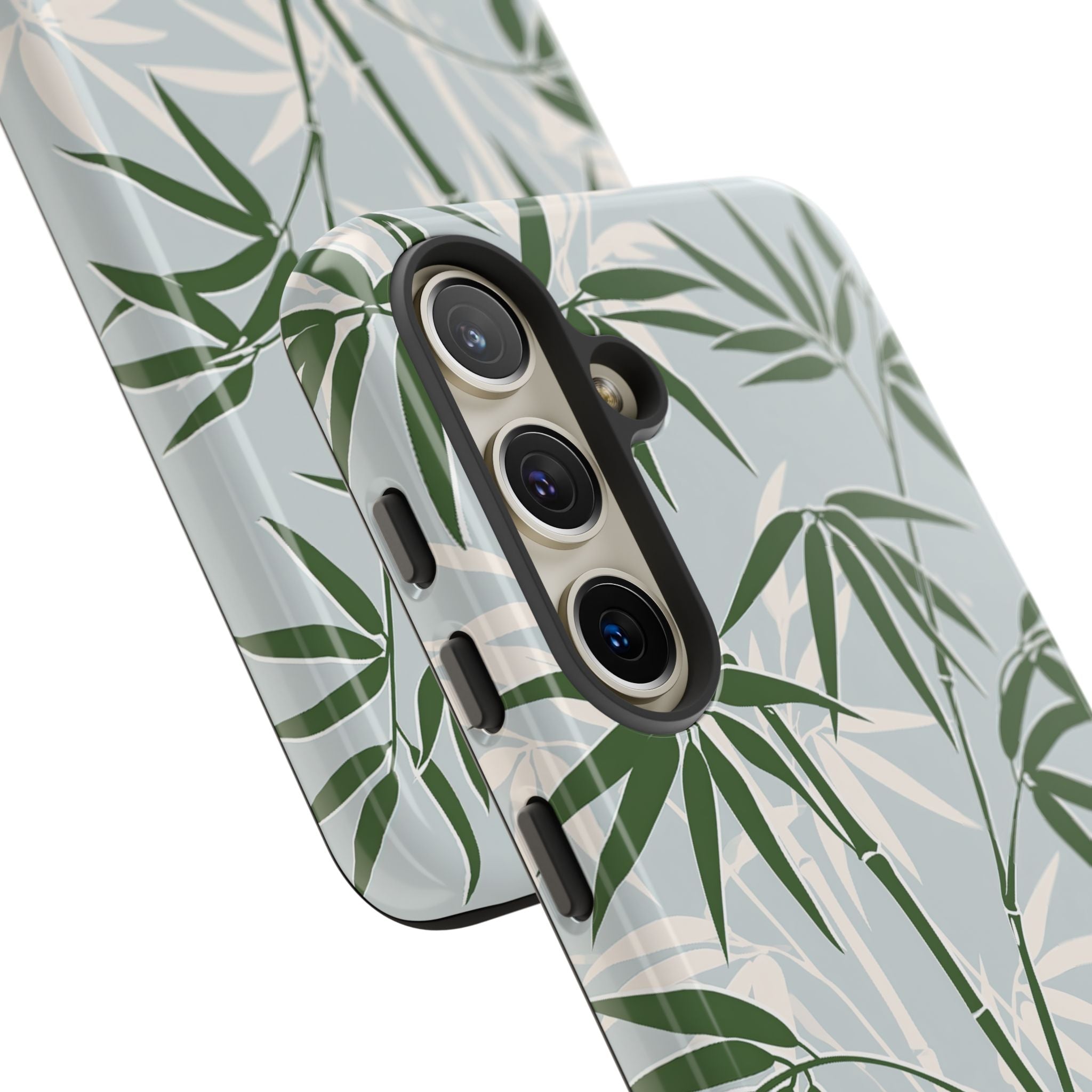 Green Tough Phone Case for Samsung - Kyoto Bamboo Canopy
