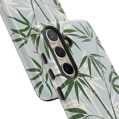 Green Tough Phone Case for Samsung - Kyoto Bamboo Canopy