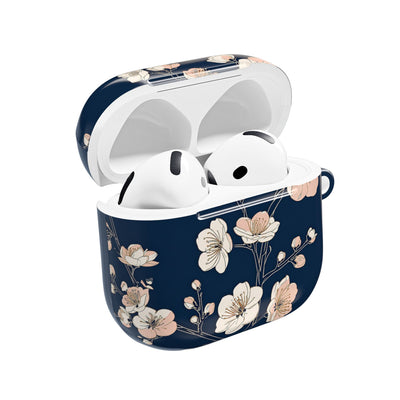 Midnight Plum Blossom · Hard Case for AirPods & AirPods Pro · Blue