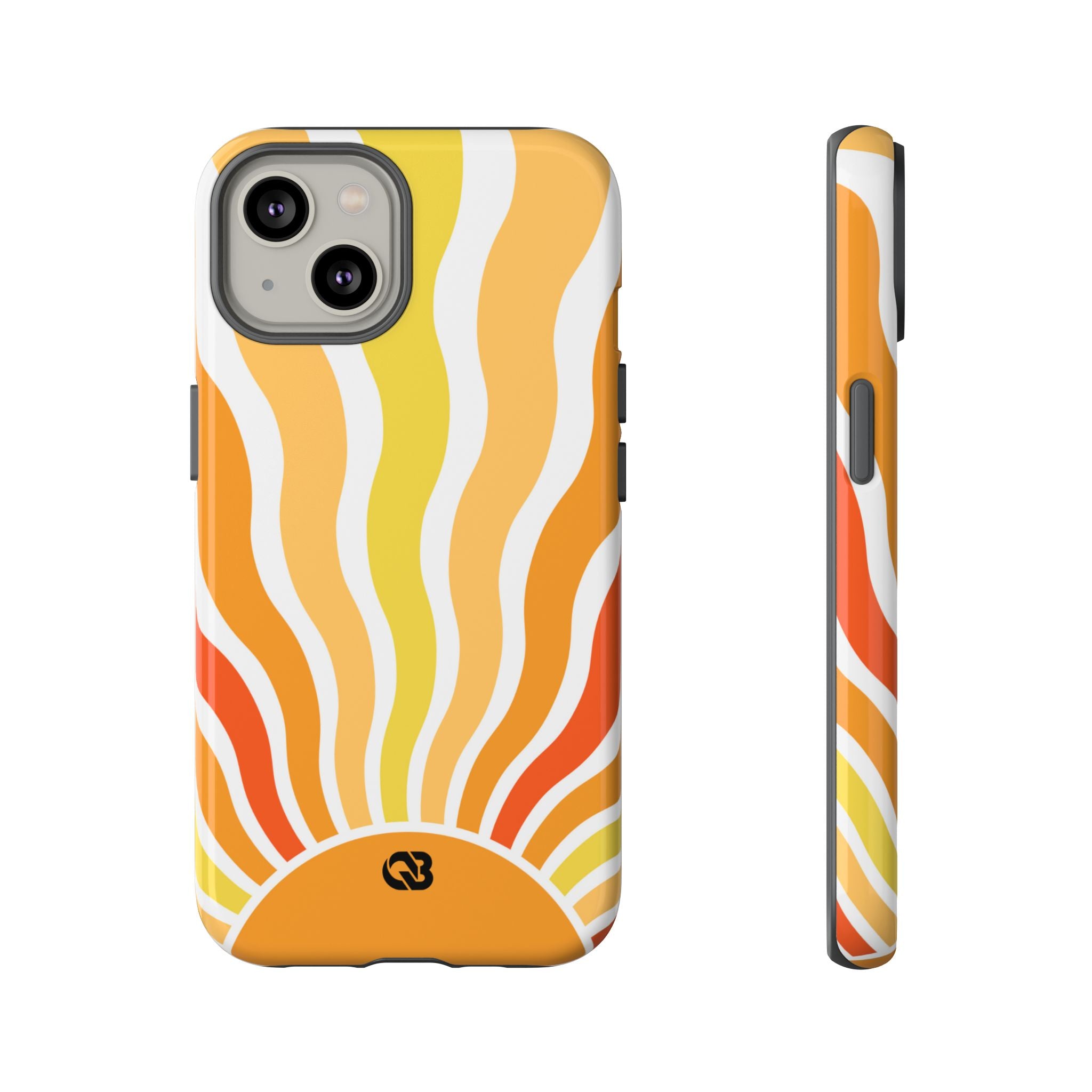 Amber Solar Waves · Tough Phone Case for iPhone
