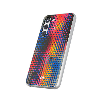 Chromatic Halftone Grid · Lite Phone Case for Samsung · Blue