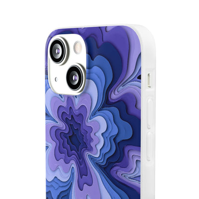 Periwinkle Strata Bloom · Lite Phone Case for iPhone ·  Purple