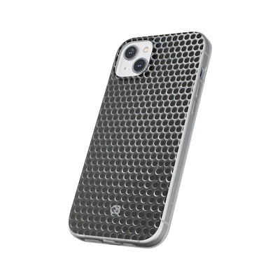 Silver Lite Phone Case for iPhone - Brutalist Steel Mesh