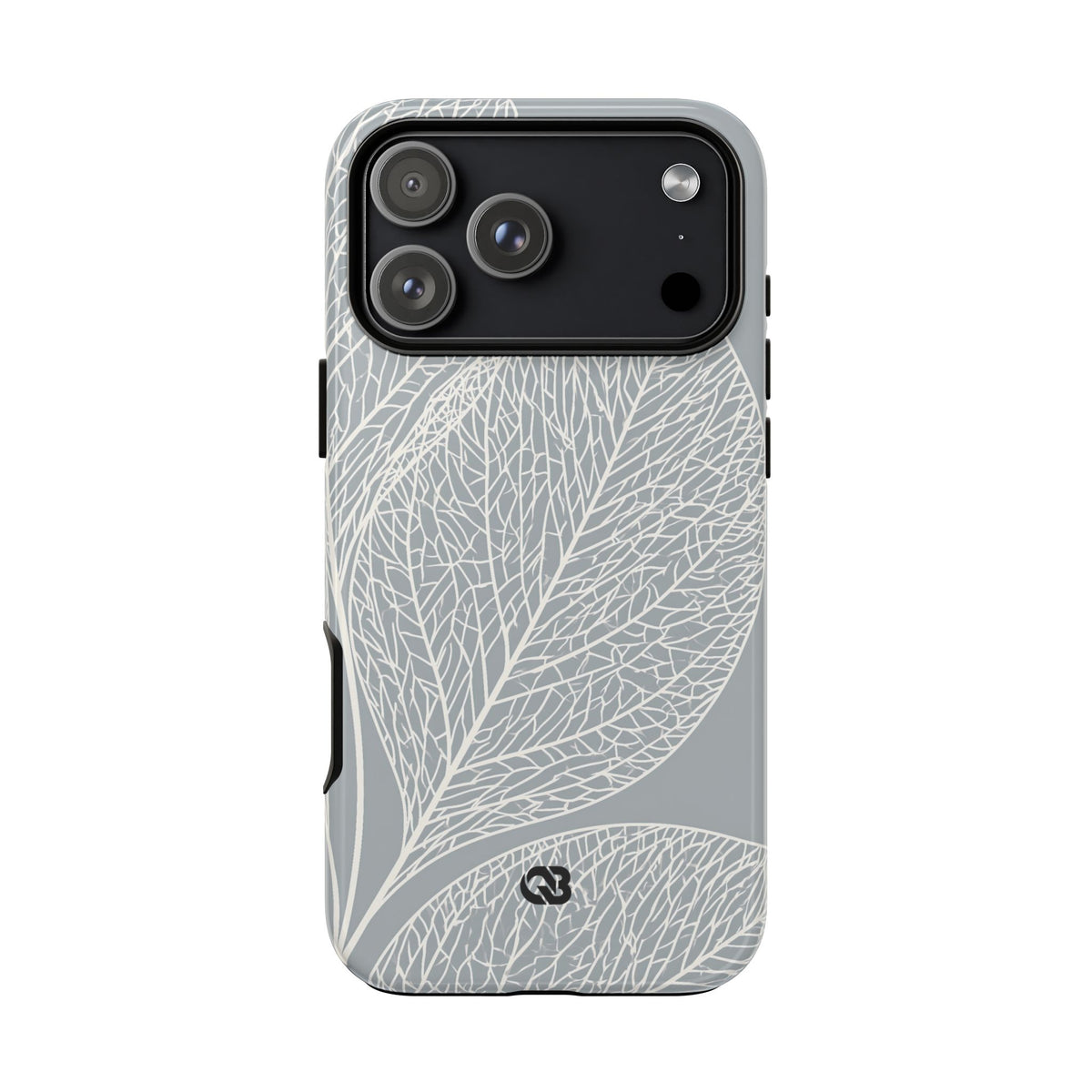 Minimal Leaf Skeleton · Tough Phone Case for iPhone · Grey
