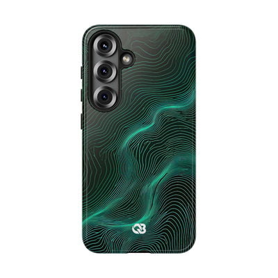 Emerald Topo Ridge · Tough Phone Case for Samsung · Green