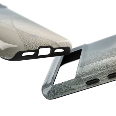 Silver Tough Phone Case for Google Pixel -Frosted Silver Mosaic